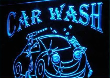 Car Wash VW LED Light Sign